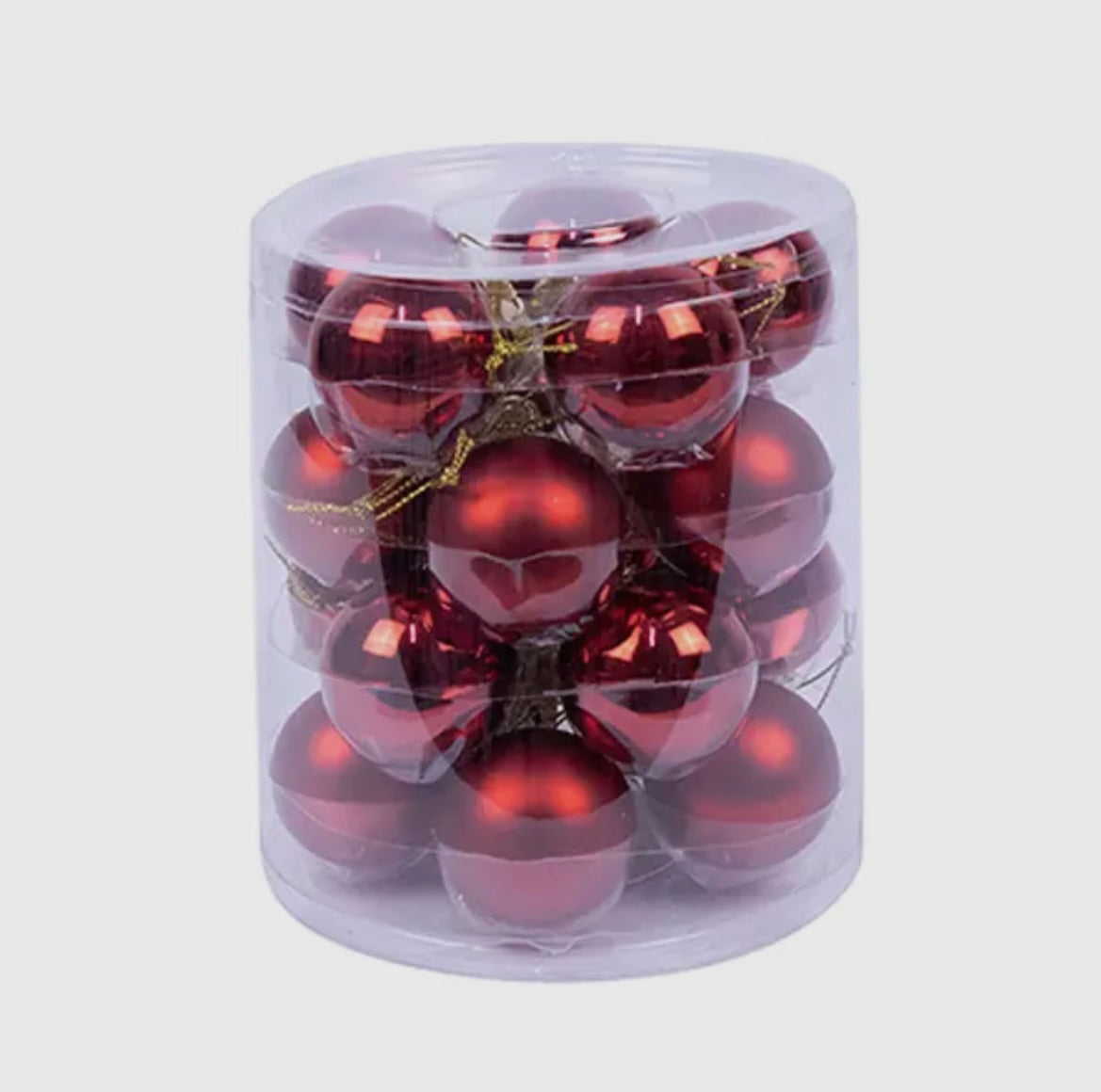 Lot de 20 boules de Noël - 4 cm